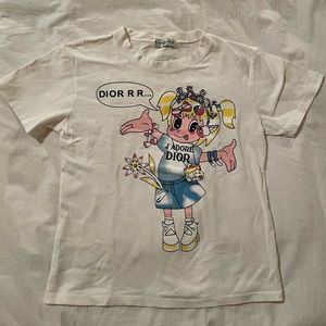 Christian Dior cartoon girl t-shirt - copy